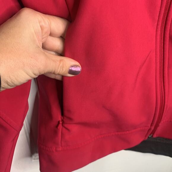The North Face Women’s Windwall Jacket Coat Pink Full Zip Softshell Size M - Picture 3 of 13